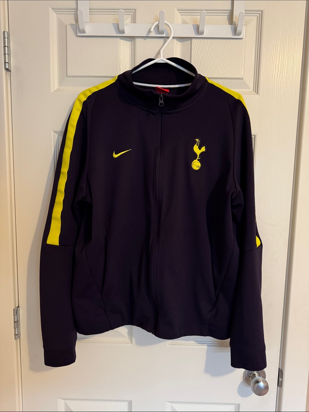 Nike Purple and Yellow Tottenham Track Jacket